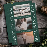 Minimalistische Weihnachten Elegante Einfache Foto<br><div class="desc">Unsere "Minimalistische Weihnachts-Elegant Simple Foto Collage Holiday Card" wurde mit einer raffinierten Kombination aus dunkelrot und weiß gestaltet und kreiert eine klassische und traditionelle Weihnachtsfotokarte. Diese elegante und elegante Grußkarte bietet einen zeitlosen Look, der perfekt ist, um Ihre warmen Wünsche zu Weihnachten und Neujahr zu senden. Mit der Karte können...</div>