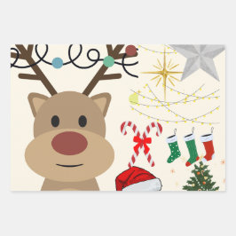Minimalistische Weihnachten Geschenkpapier Set
