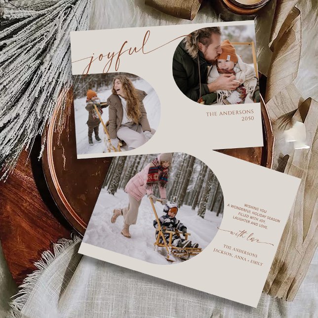 Minimalistische Weihnachten mit Fotokarte Einladung (Von Creator hochgeladen)