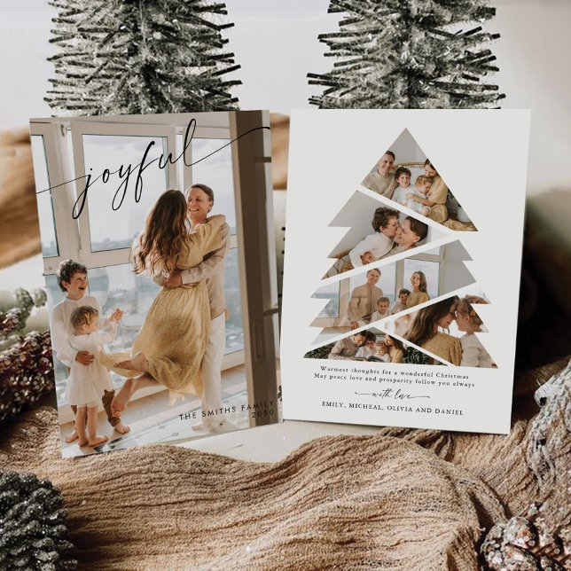 Minimalistische Weihnachten mit Fotokarte Einladung (Von Creator hochgeladen)