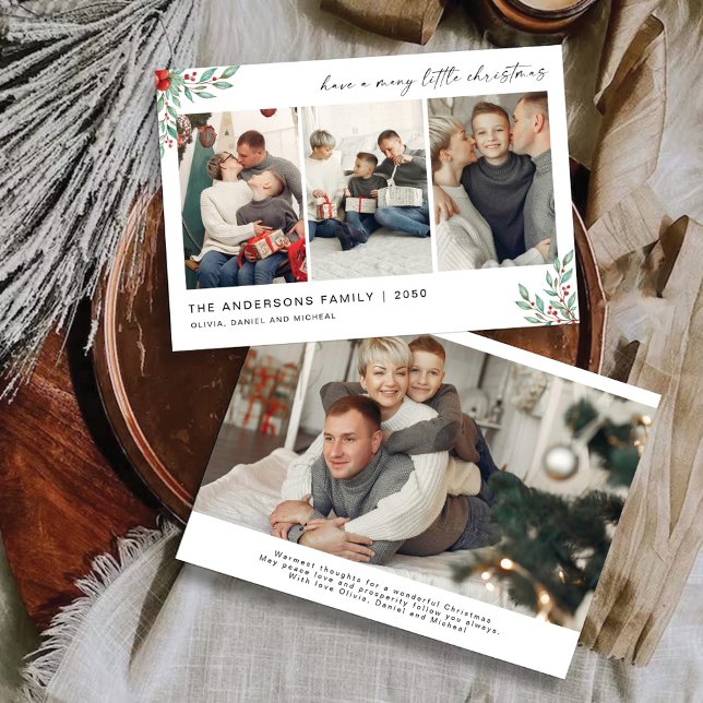 Minimalistische Weihnachten mit Fotokarte Einladung (Von Creator hochgeladen)