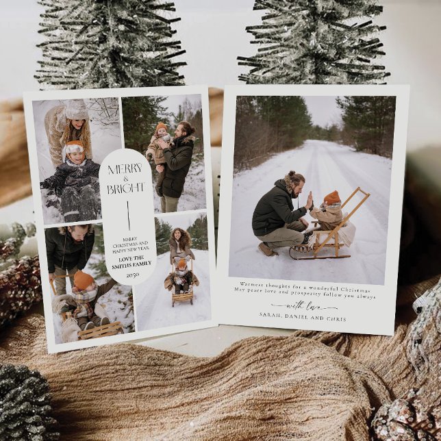 Minimalistische Weihnachten mit Fotokarte Einladung (Von Creator hochgeladen)