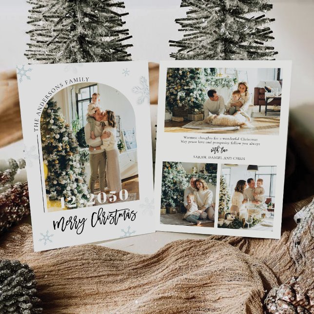 Minimalistische Weihnachten mit Fotokarte Einladung (Von Creator hochgeladen)