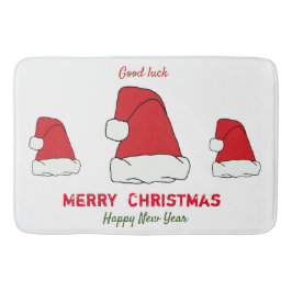 Minimalistische Weihnachten und Neues Jahr glückli Badematte