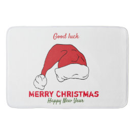 Minimalistische Weihnachten und Neues Jahr glückli Badematte