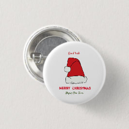 Minimalistische Weihnachten und Neues Jahr glückli Button