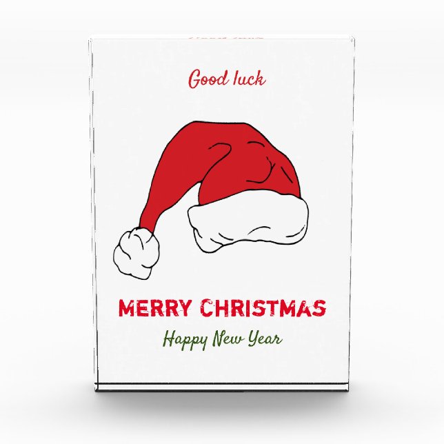 Minimalistische Weihnachten und Neues Jahr glückli Fotoblock (Vorderseite)