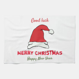 Minimalistische Weihnachten und Neues Jahr glückli Geschirrtuch