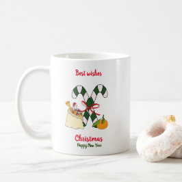 Minimalistische Weihnachten und Neues Jahr glückli Kaffeetasse