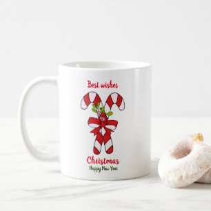 Minimalistische Weihnachten und Neues Jahr glückli Kaffeetasse