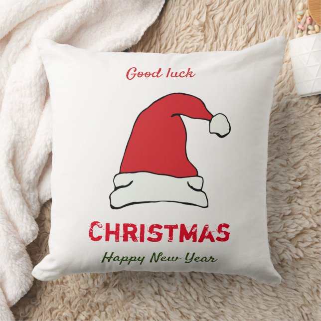 Minimalistische Weihnachten und Neues Jahr glückli Kissen (Decke)