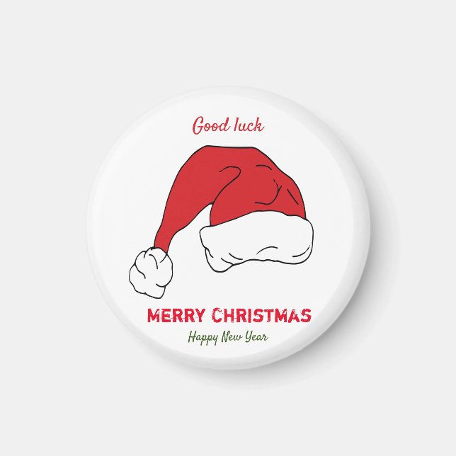 Minimalistische Weihnachten und Neues Jahr glückli Magnet (Vorne)