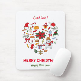 Minimalistische Weihnachten und Neues Jahr glückli Mousepad
