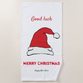 Minimalistische Weihnachten und Neues Jahr glückli Strandtuch