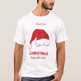 Minimalistische Weihnachten und Neues Jahr glückli T-Shirt