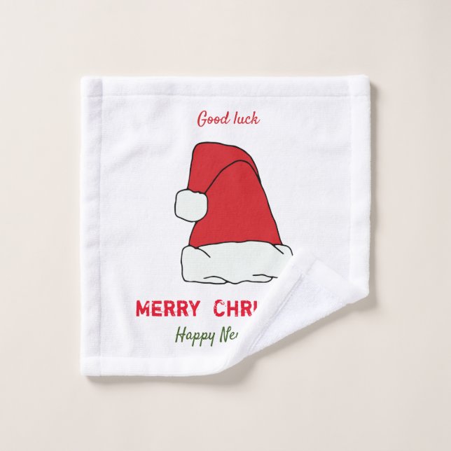 Minimalistische Weihnachten und Neues Jahr glückli Waschlappen (Waschlappen)