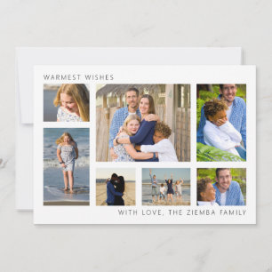 Minimalistische Weihnachts-Collage Card Ankündigung