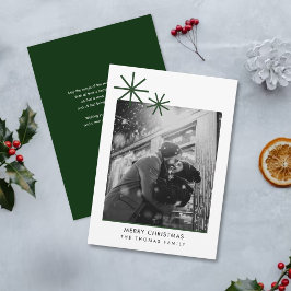 Minimalistische Weihnachts-Einfache Foto Weihnacht Feiertagskarte