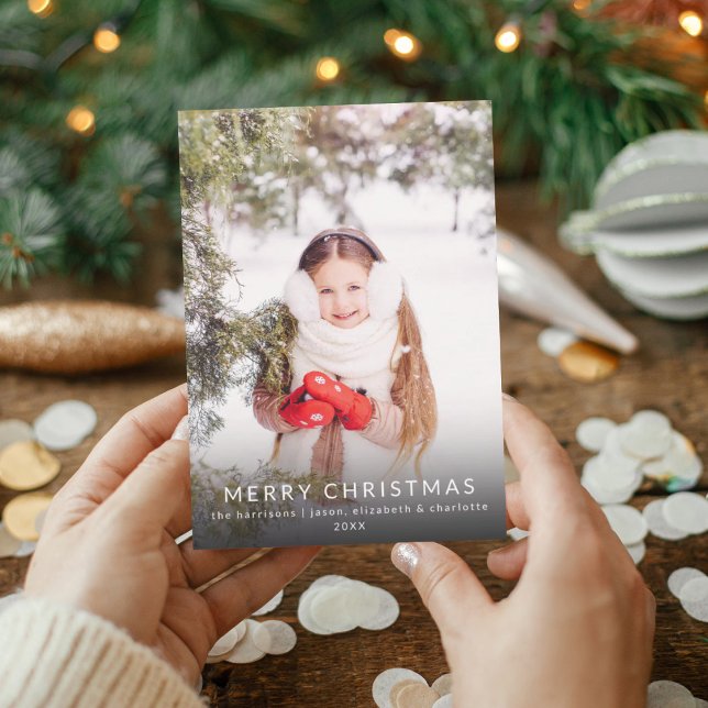 Minimalistische Weihnachts-Foto-Weihnachtskarte Einladung (Von Creator hochgeladen)