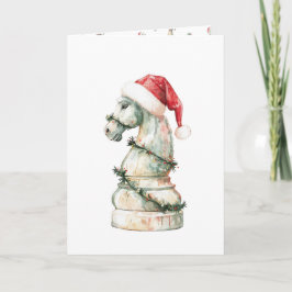 Minimalistische Weihnachts-Schachkarte (Vertikal)  Feiertagskarte
