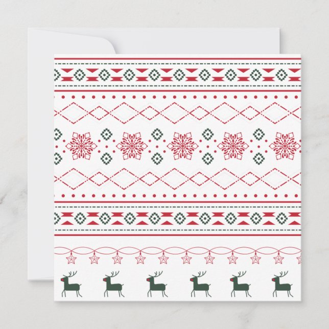 Minimalistische Weihnachtsbaufirma Weihnachtsmann Feiertagskarte (Vorderseite)