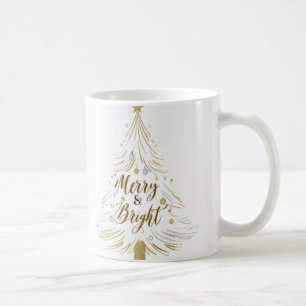Minimalistische Weihnachtsbaum-Tasse mit Elegantem Kaffeetasse