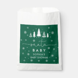 Minimalistische Weihnachtsdusche Grün Geschenktütchen