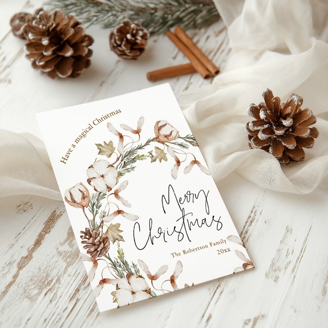 Minimalistische Weihnachtsfeierkarte Feiertagspostkarte (Von Creator hochgeladen)