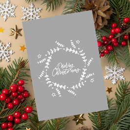 Minimalistische Weihnachtsgrußkarte Karte