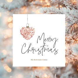 Minimalistische Weihnachtskarte Feiertagskarte