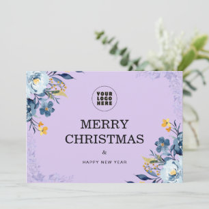 Minimalistische Weihnachtskarte für Unternehmen mi Feiertagskarte