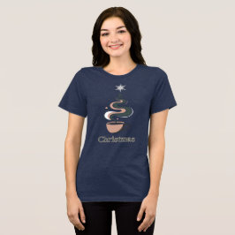 Minimalistische Weihnachtskunst Tri-Blend Shirt