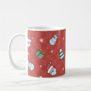 Minimalistische Weihnachtsmuster Kaffeetasse