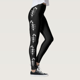 Minimalistische, weiße Canons mit einem schwarzen  Leggings
