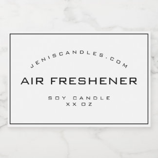 Minimalistische weiße schwarze Grenze einfache Sti Lebensmitteletikett