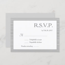 Minimalistische, weiße Streifen moderne schicke uA Einladung