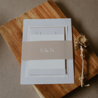 Minimalistische westliche Hochzeit | Latte-Beige