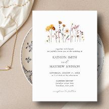Minimalistische Whimsical Wildblume Boho Wedding