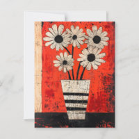 Minimalistische Whimsy-Blume Nr. 069