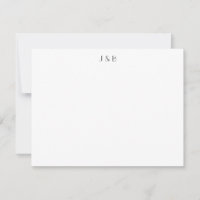 Minimalistische White Art Deco Monogram Initials