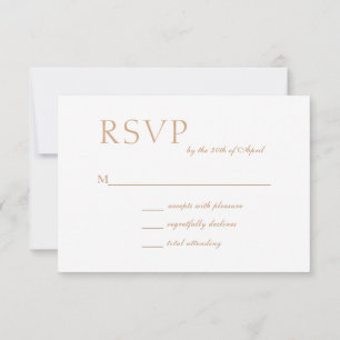 Minimalistische White Modern Muslim Wedding RSVP C