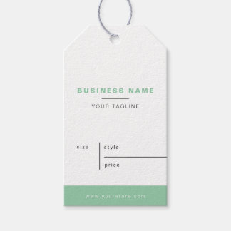 Minimalistische White Sage Business Price Hang Tag Geschenkanhänger