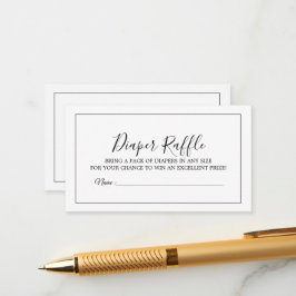 Minimalistische Wickelkarte Begleitkarte