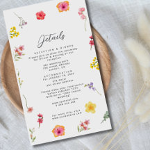 Minimalistische Wildblume - botanische Hochzeit im
