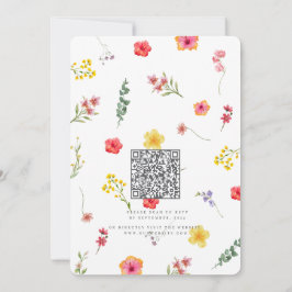 Minimalistische Wildblume Frühjahr botanische Hoch Einladung