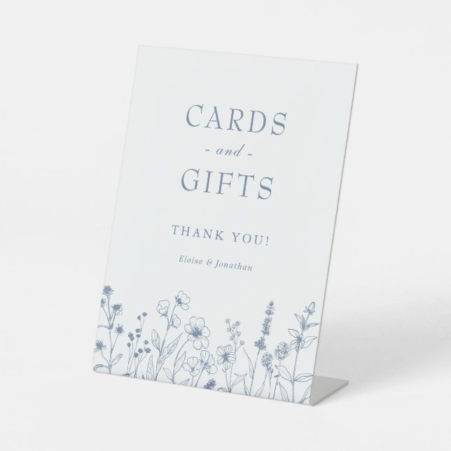 Minimalistische Wildblume Sockelschild (Vorderseite)