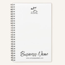 Minimalistische Willkommens-Heim-Client-Appreciati Notizbuch