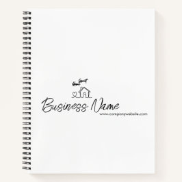 Minimalistische Willkommens-Heim-Client-Appreciati Notizbuch