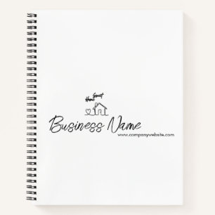 Minimalistische Willkommens-Heim-Client-Appreciati Notizbuch