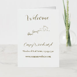 Minimalistische Willkommens-Home-Client-Würdigung
